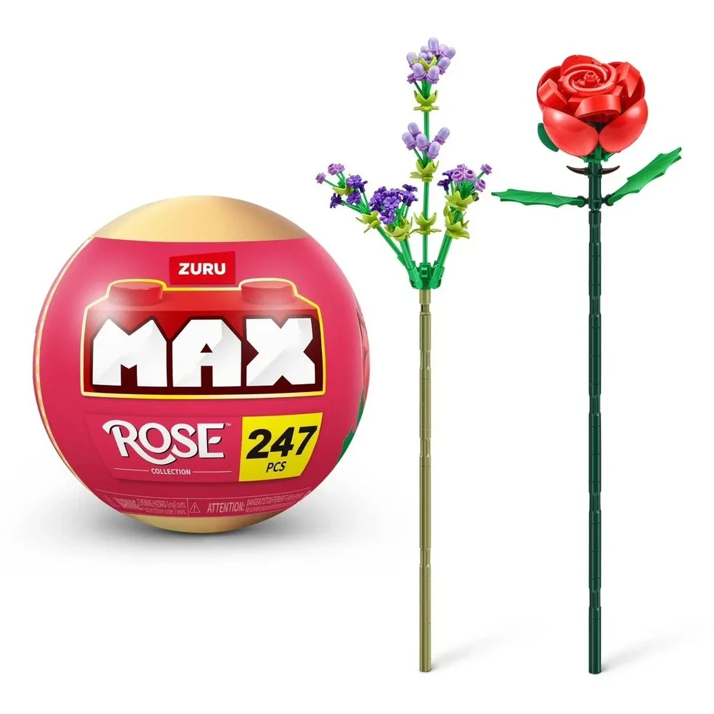9 x Zuru MAX Bricks Build More Rose Collection Capsule 247 Pcs Each Building Set
